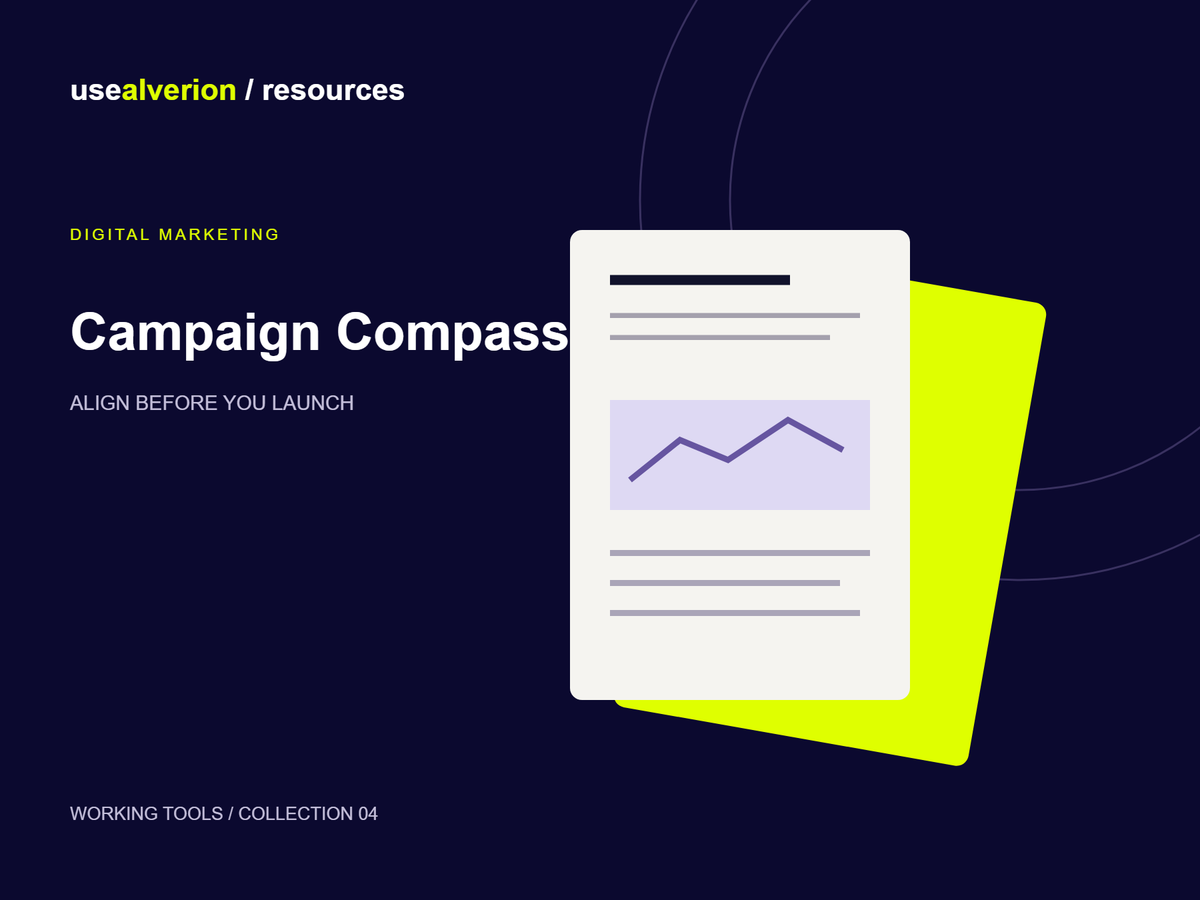 Campaign Compass — Marketing Brief — illustrated resource cover