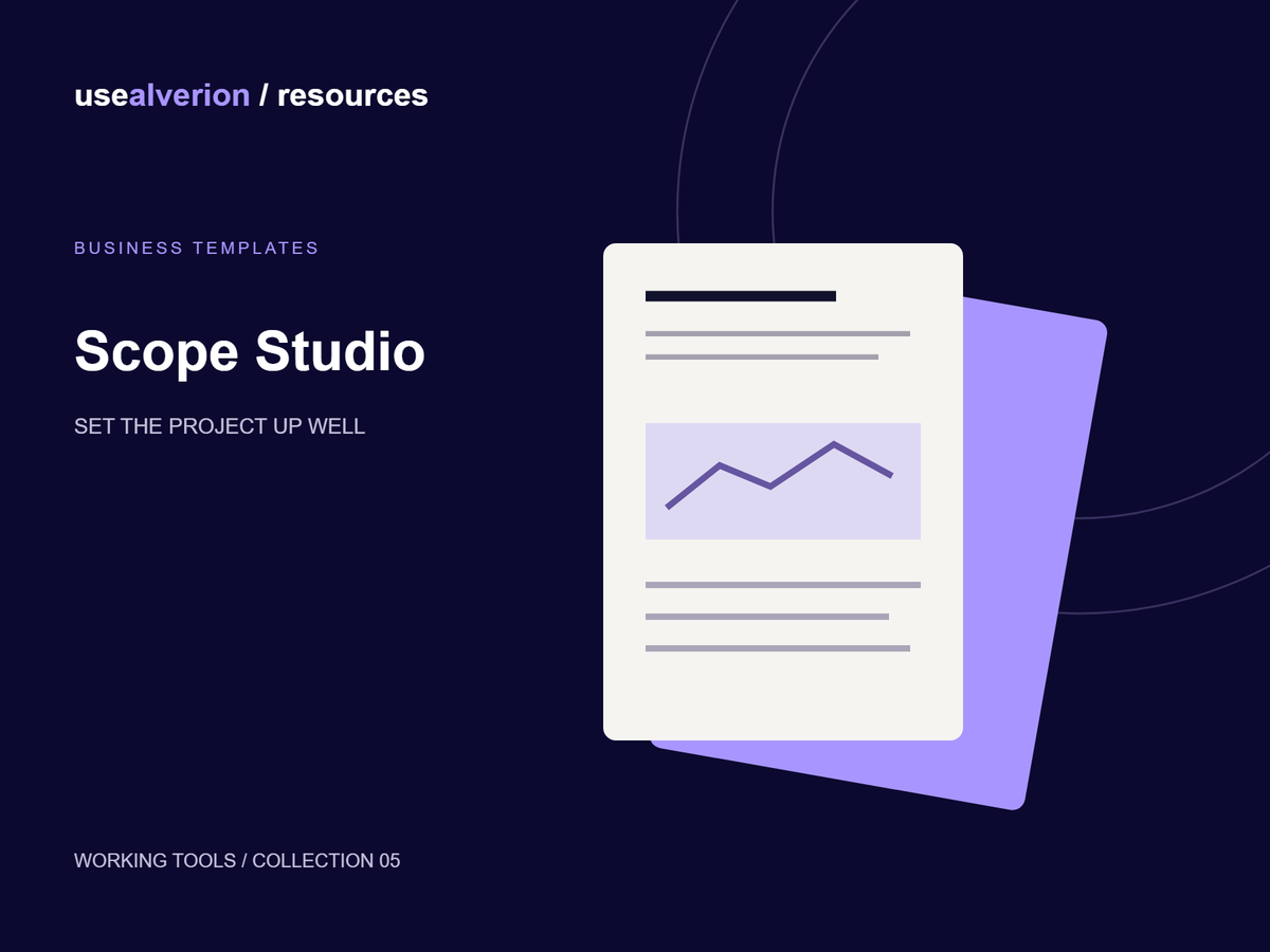Scope Studio — Project Proposal Template — illustrated resource cover
