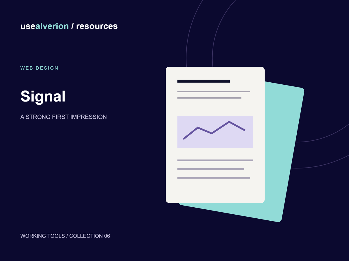 Signal — Responsive Landing Page Starter — illustrated resource cover